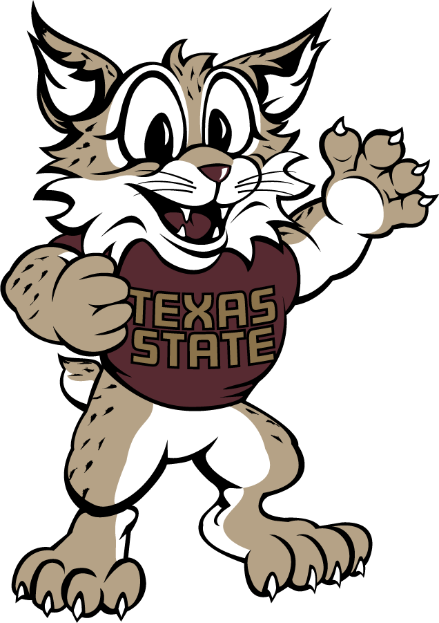 Texas State Bobcats 2015-Pres Mascot Logo iron on transfers for T-shirts